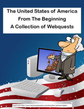 Preview of The Colonies, The American Revolution, and The Civil War-Bundle of Webquests