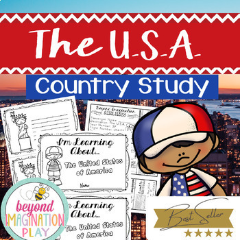 Preview of The United States of America USA *BEST SELLER* Comprehension Activities Facts