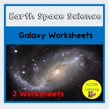 Preview of The Universe Galaxy Worksheets Easel Activities
