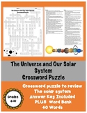 The Universe and Solar System Review Crossword Puzzle
