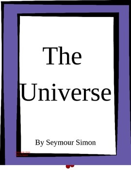 Preview of The Universe by Seymour Simon Imagine It Grade 5