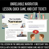 The Unreliable Narrator: Lesson on the 5 Types, Quick Game