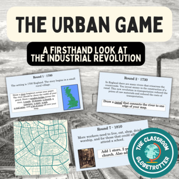 Preview of The Urban Game: Industrial Revolution Activity - U.S. & World History