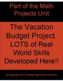 The Vacation Budget Project: LOTS of Real World Skills (PD