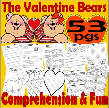 Preview of The Valentine Bears Read Aloud Book Study Companion Reading Comprehension