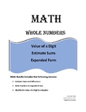 The Value of a Digit, How to Estimate Sums, How to Write i
