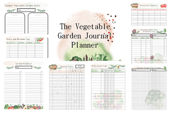 Preview of The Vegetable Garden Journal Planner