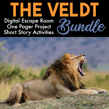 Preview of The Veldt Bundle - The Veldt Escape Room and Reading Comprehension Guide