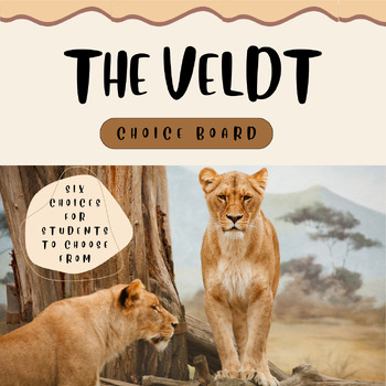 Preview of The Veldt Choice Board Activities