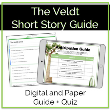 Preview of The Veldt Short Story Guide and Quiz