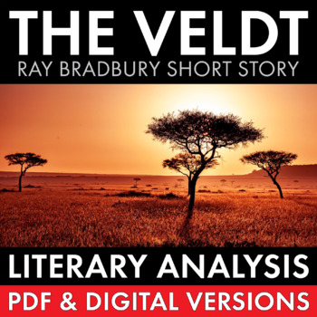 Preview of The Veldt, Ray Bradbury Short Story Worksheets + Multimedia, PDF & Google Drive