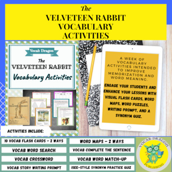 Preview of The Velveteen Rabbit: Vocabulary Activities