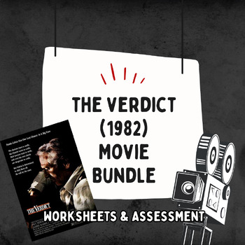 Preview of The Verdict (1982) Movie Bundle (Worksheet & Multiple Choice Assessment)