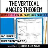 The Vertical Angles Theorem Proof and Practice Worksheet