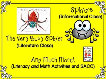 Preview of The Very Busy Spider-Close Reading on Spiders - Informational and Literature