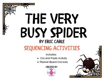 Preview of The Very Busy Spider Sequencing Activities