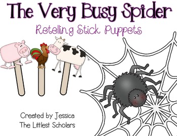Preview of The Very Busy Spider Stick Puppets