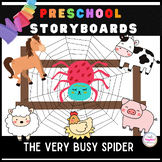 The Very Busy Spider Storyboard - Preschool Story Retellin