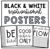 Black & White Boho Motivational Growth Mindset Posters