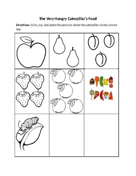 Preview of The Very Hungry Caterpillar Activity Clip Art
