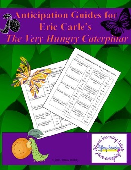 Preview of The Very Hungry Caterpillar Anticipation Guide