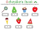 The Very Hungry Caterpillar Beginning Sounds Printable Activity