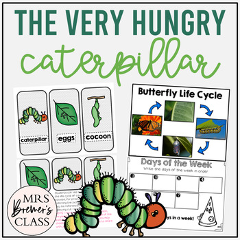 Preview of The Very Hungry Caterpillar | Book Companion Activities and Butterfly Life Cycle