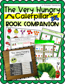 Preview of The Very Hungry Caterpillar Book Companion | Speech Therapy