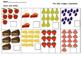 The Very Hungry Caterpillar Counting Worksheet