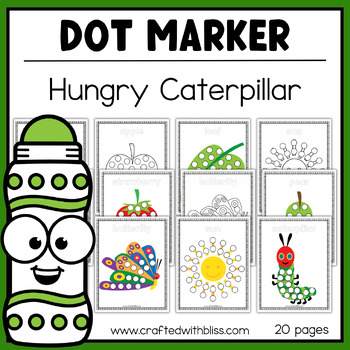 Preview of Caterpillar Dot Marker Activity, Do-A-Dot Marker Fine Motor Toddler Preschool