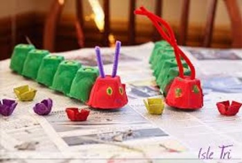 Preview of The Very Hungry Caterpillar Egg Carton Crafts