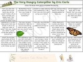 The Very Hungry Caterpillar Home Learning Activity Grid