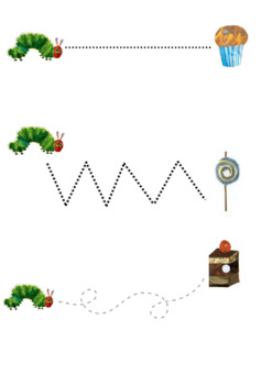 Preview of The Very Hungry Caterpillar Line Tracing