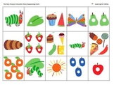 The Very Hungry Caterpillar cut and paste activity cards