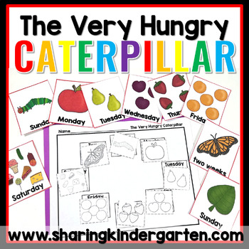 Preview of The Very Hungry Caterpillar Activities Sequencing & Writing Printables Retelling