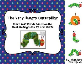 Preview of The Very Hungry Caterpillar: Word Wall Cards (Best-Selling book by Eric Carle)