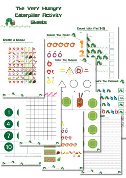 Preview of The Very Hungry Caterpillar Worksheets