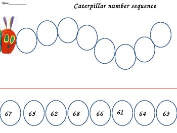 Preview of The Very Hungry Caterpillar number sequence