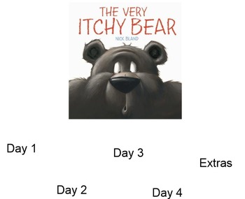 Preview of The Very Itchy Bear Guided Reading 4 Days - Four Blocks Literacy