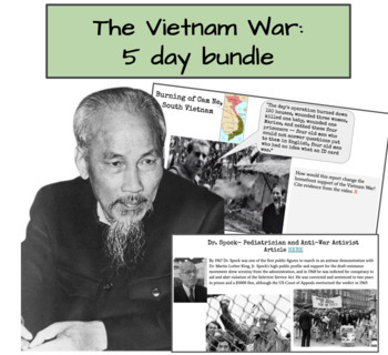 Preview of The Vietnam War- 5 day bundle