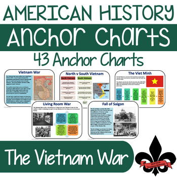 Preview of The Vietnam War American History Anchor Charts