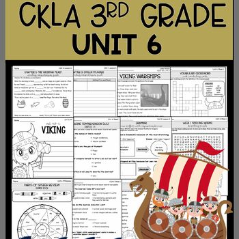 Preview of The Viking Age CKLA 3rd Grade Unit 6 Supplement Pack