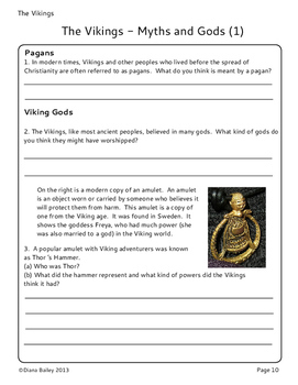 vikings homework activities