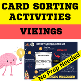 The Vikings History Card Sorting Activity - PDF and Digital
