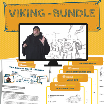 Preview of Vikings Bundle | Videos, lesson plans & quiz sheets | KS2