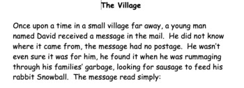 Preview of The Village: Decodable Text for -age as /ij/
