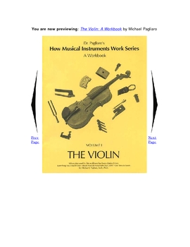 Preview of The Violin: A Workbook