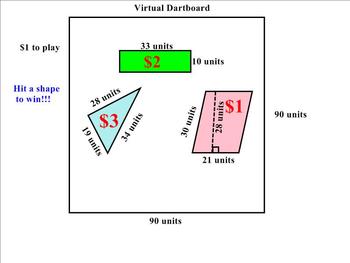 Preview of The Virtual Dartboard: A  SMARTboard Lesson in Geometric Probabilities