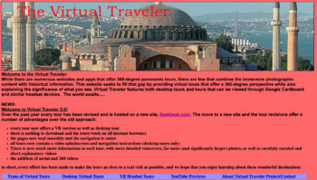 Preview of The Virtual Traveler: Virtual Tours for Educators, Students & Armchair Travelers