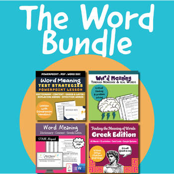 Preview of The Vocab Bundle - Finding Meaning Of Unfamiliar Words Using Context Clues